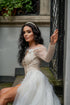 Dress with detachable train